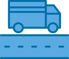 Truck Lane Vector Icon Design