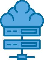 Cloud server Vector Icon Design