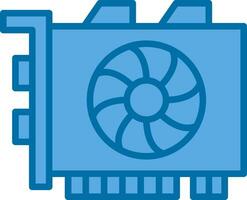 Gpu mining Vector Icon Design