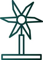 Wind Turbine Vector Icon Design