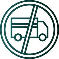 No Trucks Vector Icon Design