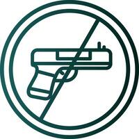 No Weapons Vector Icon Design