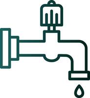 Water faucet Vector Icon Design