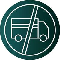 No Trucks Vector Icon Design