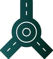 Roundabout Vector Icon Design