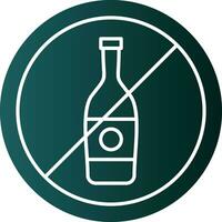 No Alcohol Vector Icon Design