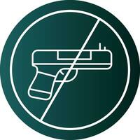 No Weapons Vector Icon Design