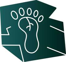 Footprint Vector Icon Design