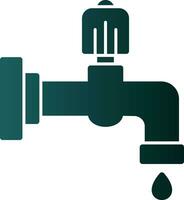 Water faucet Vector Icon Design