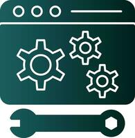 Web maintenance Vector Icon Design