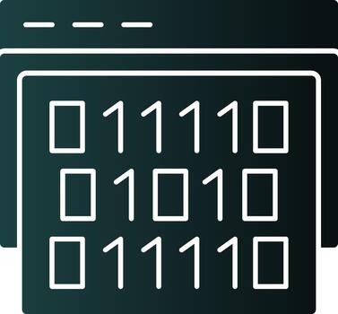 diseño de icono de vector de código binario