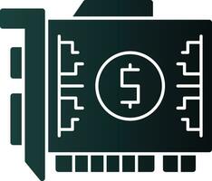 Gpu mining Vector Icon Design