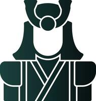 samurai vector icono diseño