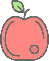 diseño de icono de vector de manzana