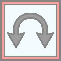 Double Curve Vector Icon Design