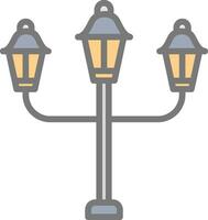 Streert Lamp Vector Icon Design