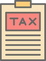 Tax Vector Icon Design