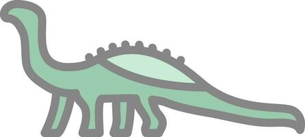 Diplodocus Vector Icon Design