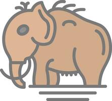 Mammoth Vector Icon Design