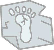 Footprint Vector Icon Design