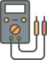 Voltmeter Vector Icon Design