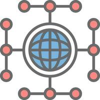 Global network Vector Icon Design