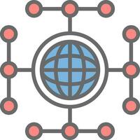 Global network Vector Icon Design