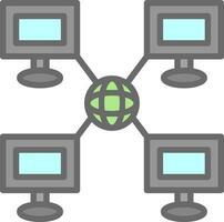Local network Vector Icon Design