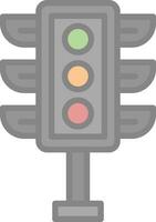 Traffic light Vector Icon Design