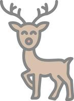 Reindeer Vector Icon Design