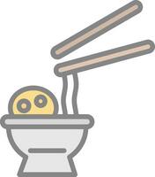 diseño de icono de vector de ramen