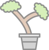 Bonsai Vector Icon Design