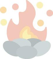 Fire On Vector Icon Design