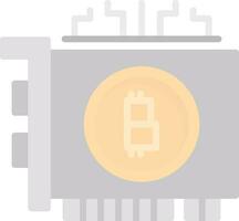 Bitcoin mining Vector Icon Design