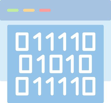 Binary code Vector Icon Design