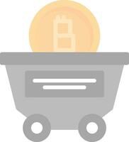 Mine cart Vector Icon Design