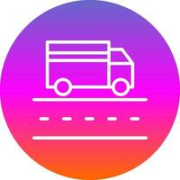 Truck Lane Vector Icon Design