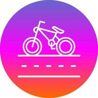 ciclo carril vector icono diseño