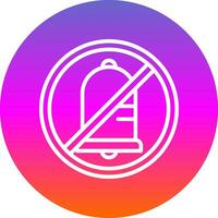 No Alarm Vector Icon Design