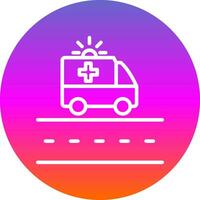 Ambulance Lane Vector Icon Design