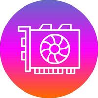 Gpu mining Vector Icon Design