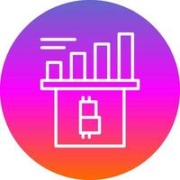 Cryptocurrency growing up Vector Icon Design