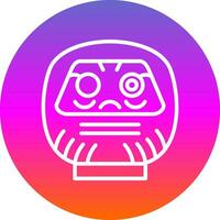 daruma vector icono diseño