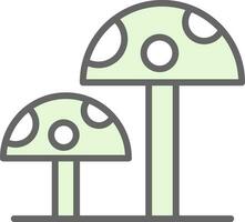 Mushrooms Vector Icon Design