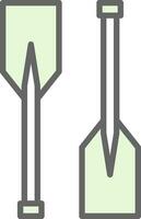 Oars Vector Icon Design