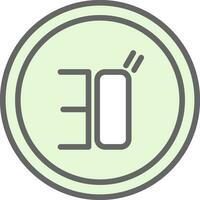 Speed Limit Vector Icon Design