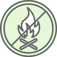 No Fire Allowed Vector Icon Design