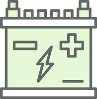 Car battery Vector Icon Design