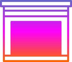 Fireplace Vector Icon Design