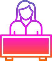 Receptionist Vector Icon Design